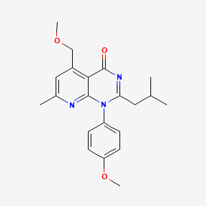 5-(Methoxymethyl)-1-(4-methoxyphenyl)-7-methyl-2-(2-methylpropyl)pyrido[2,3-d]pyrimidin-4-one