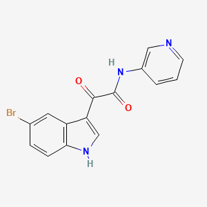 2-(5-bromo-1H-indol-3-yl)-2-oxo-N-(pyridin-3-yl)acetamide