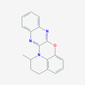 molecular formula C18H15N3O B4335132 20-methyl-12-oxa-1,3,10-triazapentacyclo[11.7.1.02,11.04,9.017,21]henicosa-2,4,6,8,10,13,15,17(21)-octaene 