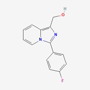 [3-(4-fluorophenyl)imidazo[1,5-a]pyridin-1-yl]methanol