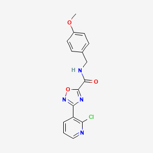 3-(2-chloropyridin-3-yl)-N-[(4-methoxyphenyl)methyl]-1,2,4-oxadiazole-5-carboxamide