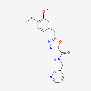 5-(3,4-DIMETHOXYBENZYL)-N-(3-PYRIDINYLMETHYL)-1,3,4-OXADIAZOLE-2-CARBOXAMIDE