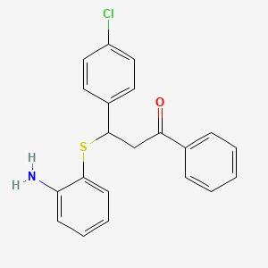 3-[(2-Aminophenyl)sulfanyl]-3-(4-chlorophenyl)-1-phenylpropan-1-one