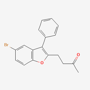 4-(5-bromo-3-phenyl-1-benzofuran-2-yl)butan-2-one