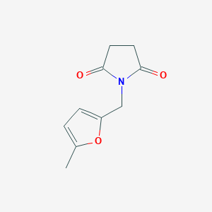 molecular formula C10H11NO3 B4335213 1-[(5-Methylfuran-2-yl)methyl]pyrrolidine-2,5-dione 