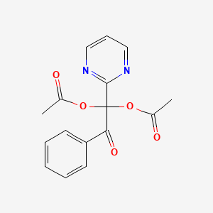 1-(ACETYLOXY)-2-OXO-2-PHENYL-1-(PYRIMIDIN-2-YL)ETHYL ACETATE