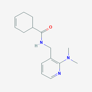 molecular formula C15H21N3O B4335319 N-[[2-(dimethylamino)pyridin-3-yl]methyl]cyclohex-3-ene-1-carboxamide 