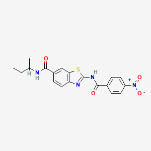 N-(butan-2-yl)-2-{[(4-nitrophenyl)carbonyl]amino}-1,3-benzothiazole-6-carboxamide