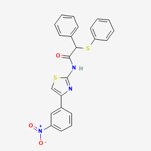 N-[4-(3-nitrophenyl)-1,3-thiazol-2-yl]-2-phenyl-2-(phenylsulfanyl)acetamide