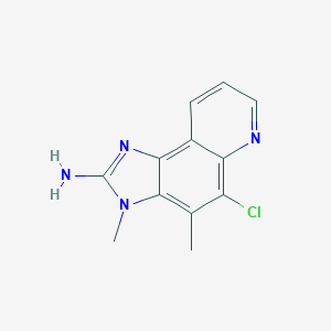 molecular formula C12H11ClN4 B043354 2-Amino-5-chloro-3,4-dimethyl-3H-imidazo[4,5-f]quinoline CAS No. 887352-40-1