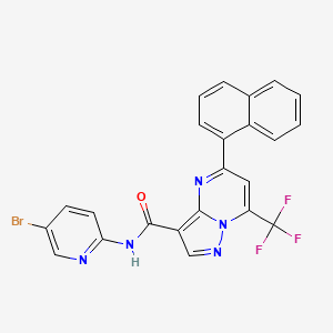 N-(5-BROMO-2-PYRIDYL)-5-(1-NAPHTHYL)-7-(TRIFLUOROMETHYL)PYRAZOLO[1,5-A]PYRIMIDINE-3-CARBOXAMIDE