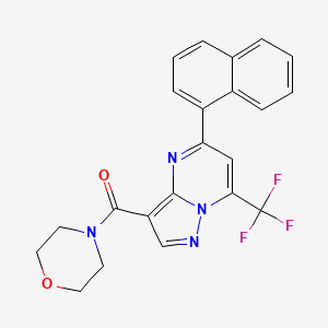 MORPHOLINO[5-(1-NAPHTHYL)-7-(TRIFLUOROMETHYL)PYRAZOLO[1,5-A]PYRIMIDIN-3-YL]METHANONE