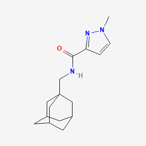 molecular formula C16H23N3O B4335563 N-(1-adamantylmethyl)-1-methyl-1H-pyrazole-3-carboxamide 