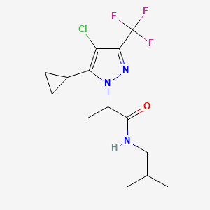 2-[4-chloro-5-cyclopropyl-3-(trifluoromethyl)-1H-pyrazol-1-yl]-N-isobutylpropanamide