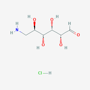 molecular formula C6H14ClNO5 B043356 6-Amino-6-deoxy-D-glucose hydrochloride CAS No. 55324-97-5