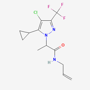 N-allyl-2-[4-chloro-5-cyclopropyl-3-(trifluoromethyl)-1H-pyrazol-1-yl]propanamide