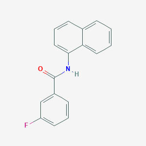 molecular formula C17H12FNO B433563 Benzamide, N-(1-naphthyl)-3-fluoro- CAS No. 58955-04-7