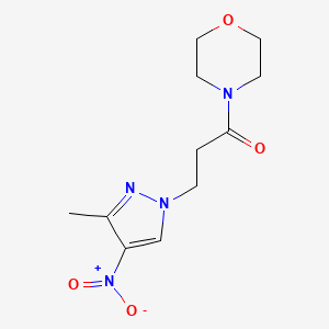 3-(3-METHYL-4-NITRO-1H-PYRAZOL-1-YL)-1-MORPHOLINO-1-PROPANONE