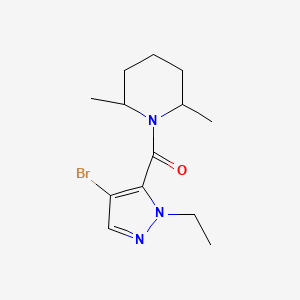 (4-BROMO-1-ETHYL-1H-PYRAZOL-5-YL)(2,6-DIMETHYLPIPERIDINO)METHANONE