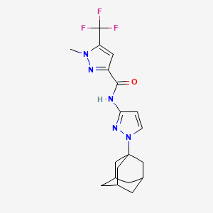 N-[1-(1-adamantyl)-1H-pyrazol-3-yl]-1-methyl-5-(trifluoromethyl)-1H-pyrazole-3-carboxamide