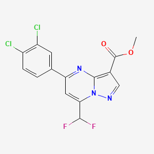 methyl 5-(3,4-dichlorophenyl)-7-(difluoromethyl)pyrazolo[1,5-a]pyrimidine-3-carboxylate