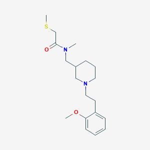 N-({1-[2-(2-methoxyphenyl)ethyl]-3-piperidinyl}methyl)-N-methyl-2-(methylthio)acetamide