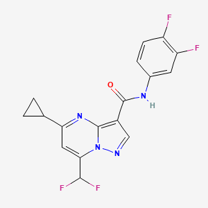 5-cyclopropyl-7-(difluoromethyl)-N-(3,4-difluorophenyl)pyrazolo[1,5-a]pyrimidine-3-carboxamide