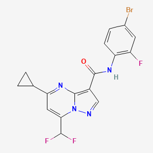 N-(4-bromo-2-fluorophenyl)-5-cyclopropyl-7-(difluoromethyl)pyrazolo[1,5-a]pyrimidine-3-carboxamide