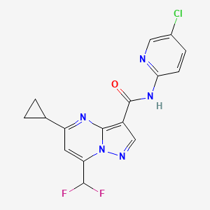 N-(5-CHLORO-2-PYRIDYL)-5-CYCLOPROPYL-7-(DIFLUOROMETHYL)PYRAZOLO[1,5-A]PYRIMIDINE-3-CARBOXAMIDE