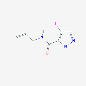 molecular formula C8H10IN3O B4335876 N-allyl-4-iodo-1-methyl-1H-pyrazole-5-carboxamide 