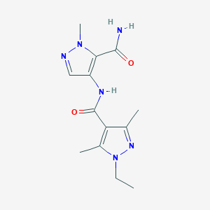 N-[5-(aminocarbonyl)-1-methyl-1H-pyrazol-4-yl]-1-ethyl-3,5-dimethyl-1H-pyrazole-4-carboxamide