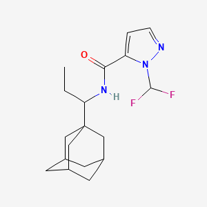 N-[1-(1-adamantyl)propyl]-1-(difluoromethyl)-1H-pyrazole-5-carboxamide