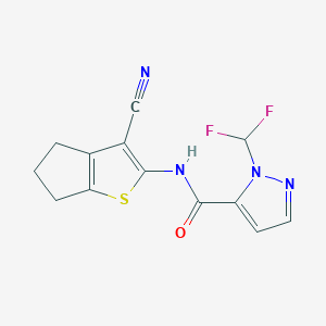 N-(3-cyano-5,6-dihydro-4H-cyclopenta[b]thiophen-2-yl)-1-(difluoromethyl)-1H-pyrazole-5-carboxamide