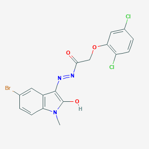 N'-(5-bromo-1-methyl-2-oxo-1,2-dihydro-3H-indol-3-ylidene)-2-(2,5-dichlorophenoxy)acetohydrazide