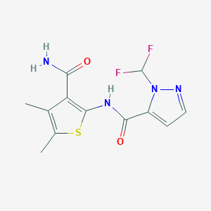 N-[3-(aminocarbonyl)-4,5-dimethyl-2-thienyl]-1-(difluoromethyl)-1H-pyrazole-5-carboxamide