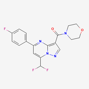 [7-(DIFLUOROMETHYL)-5-(4-FLUOROPHENYL)PYRAZOLO[1,5-A]PYRIMIDIN-3-YL](MORPHOLINO)METHANONE