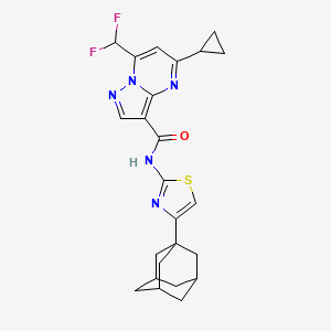 N-[4-(1-adamantyl)-1,3-thiazol-2-yl]-5-cyclopropyl-7-(difluoromethyl)pyrazolo[1,5-a]pyrimidine-3-carboxamide