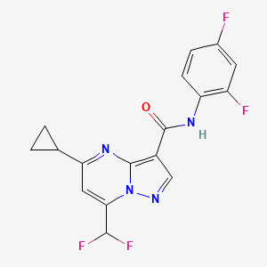 5-cyclopropyl-7-(difluoromethyl)-N-(2,4-difluorophenyl)pyrazolo[1,5-a]pyrimidine-3-carboxamide