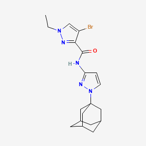 N-[1-(1-adamantyl)-1H-pyrazol-3-yl]-4-bromo-1-ethyl-1H-pyrazole-3-carboxamide