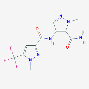 N-[5-(aminocarbonyl)-1-methyl-1H-pyrazol-4-yl]-1-methyl-5-(trifluoromethyl)-1H-pyrazole-3-carboxamide