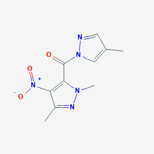 (1,3-dimethyl-4-nitro-1H-pyrazol-5-yl)(4-methyl-1H-pyrazol-1-yl)methanone