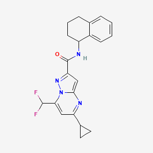 5-cyclopropyl-7-(difluoromethyl)-N-(1,2,3,4-tetrahydro-1-naphthalenyl)pyrazolo[1,5-a]pyrimidine-2-carboxamide