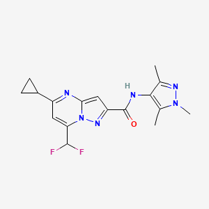 5-cyclopropyl-7-(difluoromethyl)-N-(1,3,5-trimethyl-1H-pyrazol-4-yl)pyrazolo[1,5-a]pyrimidine-2-carboxamide