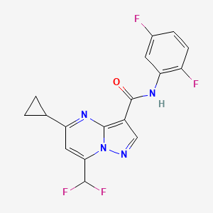 5-cyclopropyl-7-(difluoromethyl)-N-(2,5-difluorophenyl)pyrazolo[1,5-a]pyrimidine-3-carboxamide