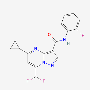 5-cyclopropyl-7-(difluoromethyl)-N-(2-fluorophenyl)pyrazolo[1,5-a]pyrimidine-3-carboxamide