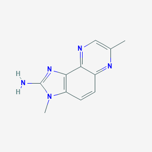 molecular formula C11H11N5 B043363 3,7-二甲基-3h-咪唑并[4,5-f]喹喔啉-2-胺 CAS No. 78411-56-0