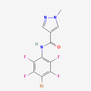 N-(4-bromo-2,3,5,6-tetrafluorophenyl)-1-methyl-1H-pyrazole-4-carboxamide