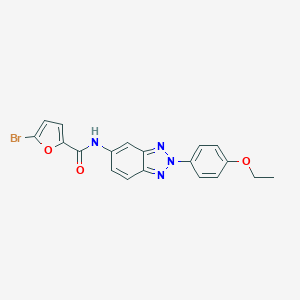molecular formula C19H15BrN4O3 B433641 5-bromo-N-[2-(4-ethoxyphenyl)-2H-benzotriazol-5-yl]furan-2-carboxamide CAS No. 312633-50-4