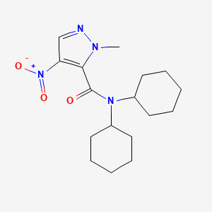 N,N-dicyclohexyl-1-methyl-4-nitro-1H-pyrazole-5-carboxamide