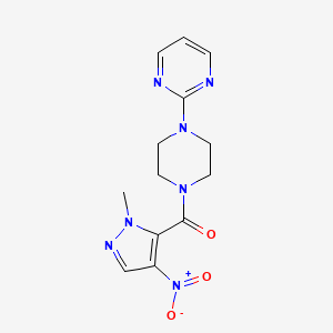 molecular formula C13H15N7O3 B4336427 (1-METHYL-4-NITRO-1H-PYRAZOL-5-YL)[4-(2-PYRIMIDINYL)PIPERAZINO]METHANONE 